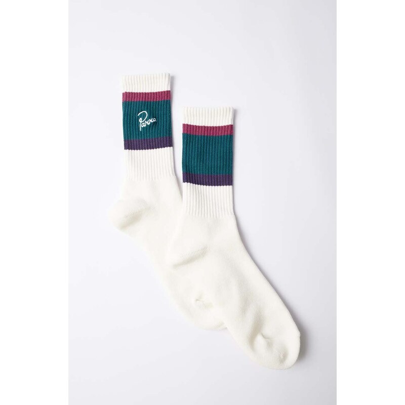 by Parra calzini The Usual Crew Socks colore bianco 51260