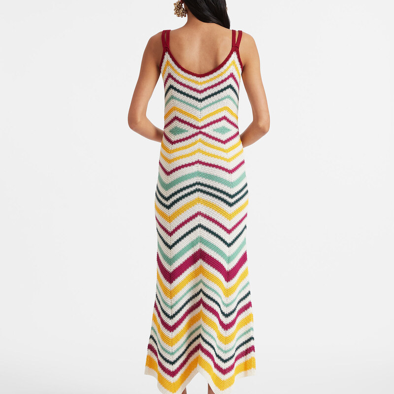 La DoubleJ Dresses gend - Dazzling Knit Dress Multicolor L 100% Cotton