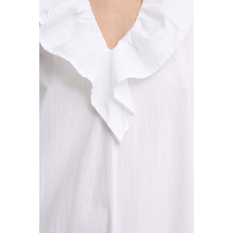 Silvian Heach vestito in cotone colore bianco