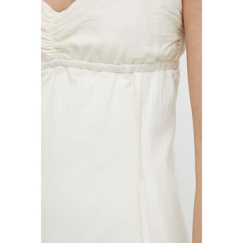 Samsoe Samsoe vestito con aggiunta di lino SALIMA colore beige F24100067