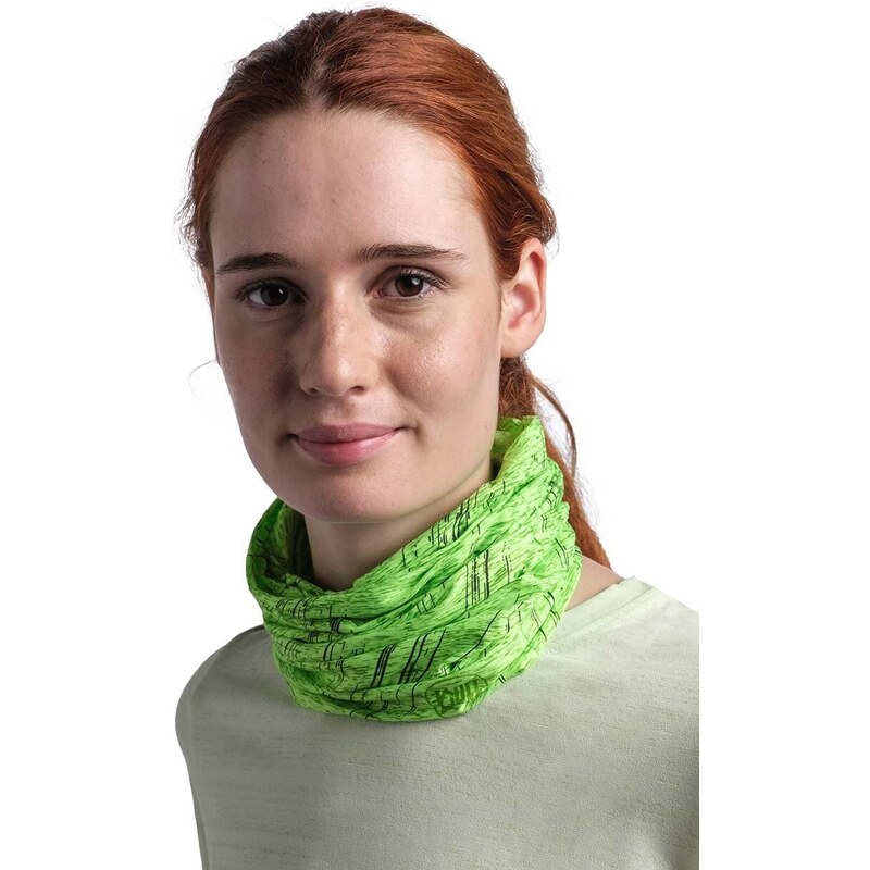 Buff foulard multifunzione Reflective colore verde 122016