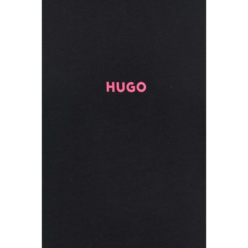 HUGO t-shirt in cotone uomo colore nero 50513834