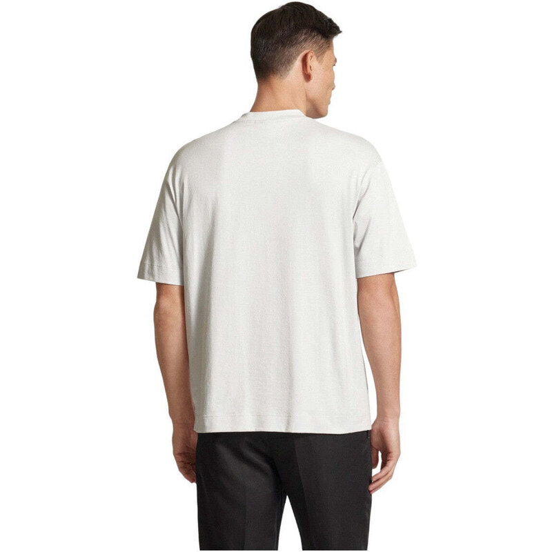 Emporio Armani T-shirt stampa palme in cotone