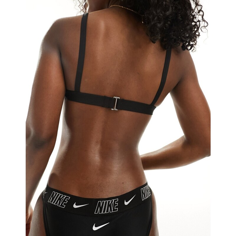 Nike Swimming - Essential - Top bikini stile brassière nero