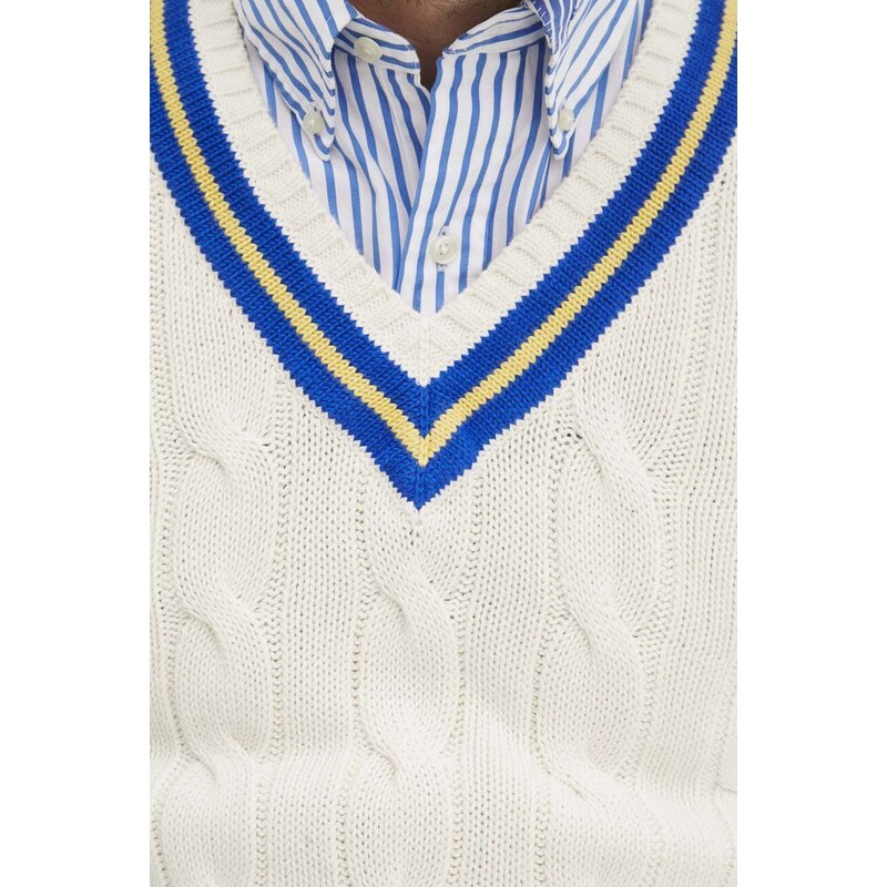 Polo Ralph Lauren maglione in cotone colore beige 710934013