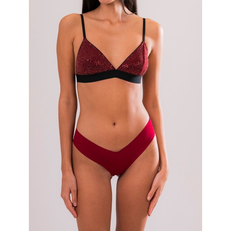 Caramì Lingerie & Activewear Made in Italy Brazil Lycra Rosso