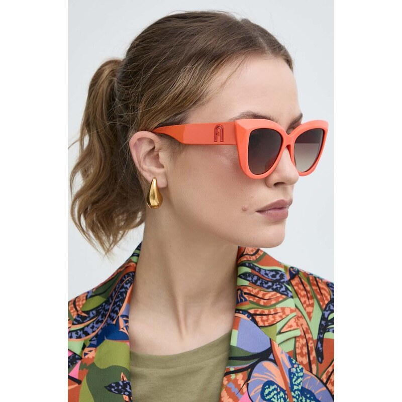 Furla occhiali da sole donna colore arancione SFU711_530AFM