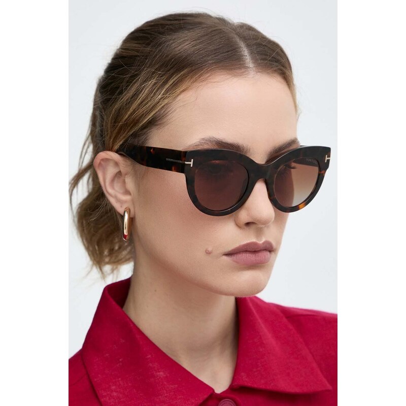 Tom Ford occhiali da sole donna colore marrone FT1063_5152T