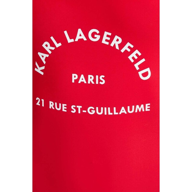 Karl Lagerfeld costume da bagno intero colore rosso