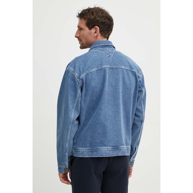 Tommy Hilfiger giacca di jeans uomo colore blu MW0MW34523
