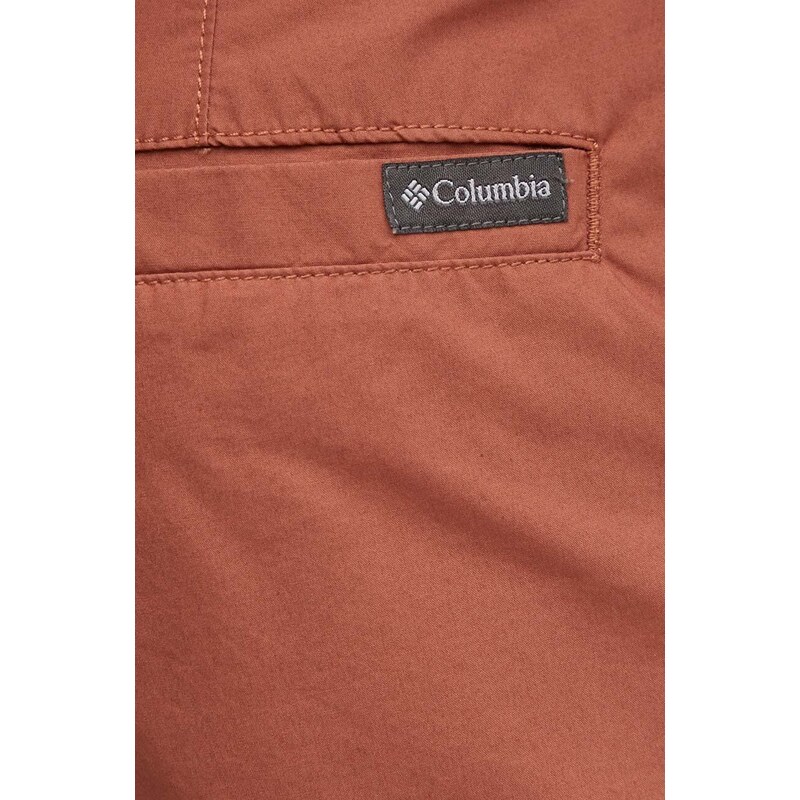 Columbia pantaloncini in cotone Washed Out colore rosso 1491953 1491953