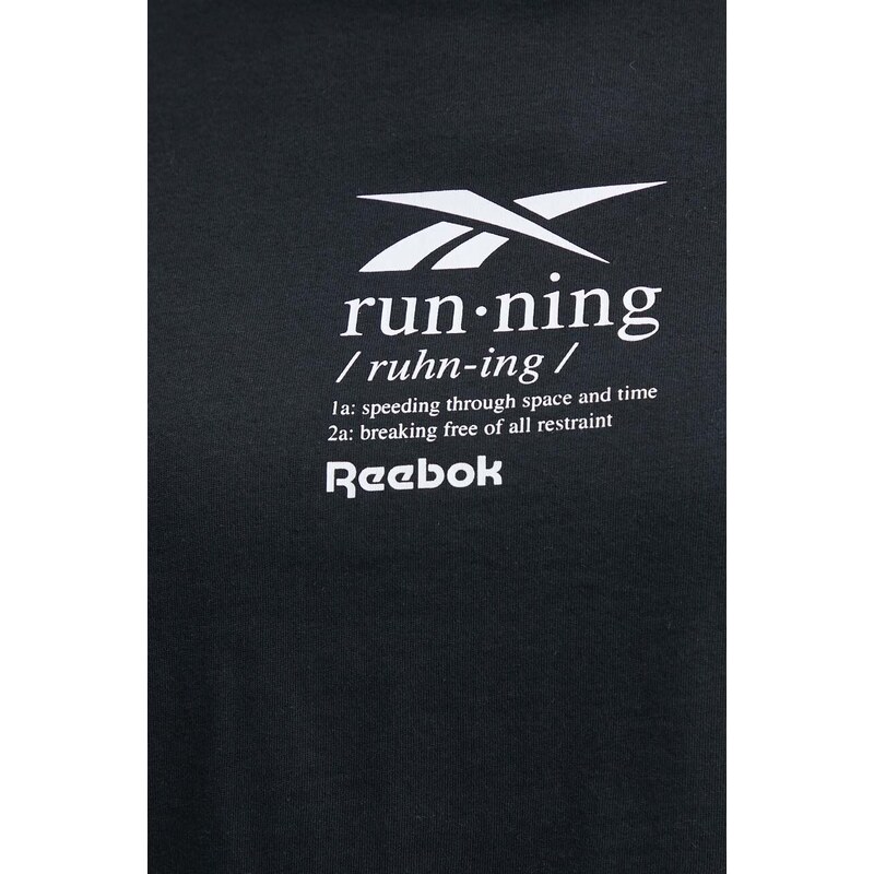 Reebok t-shirt in cotone donna colore nero 100075396