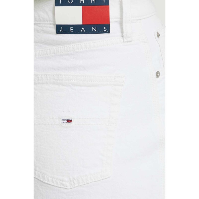 Tommy Jeans gonna di jeans colore bianco DW0DW17991