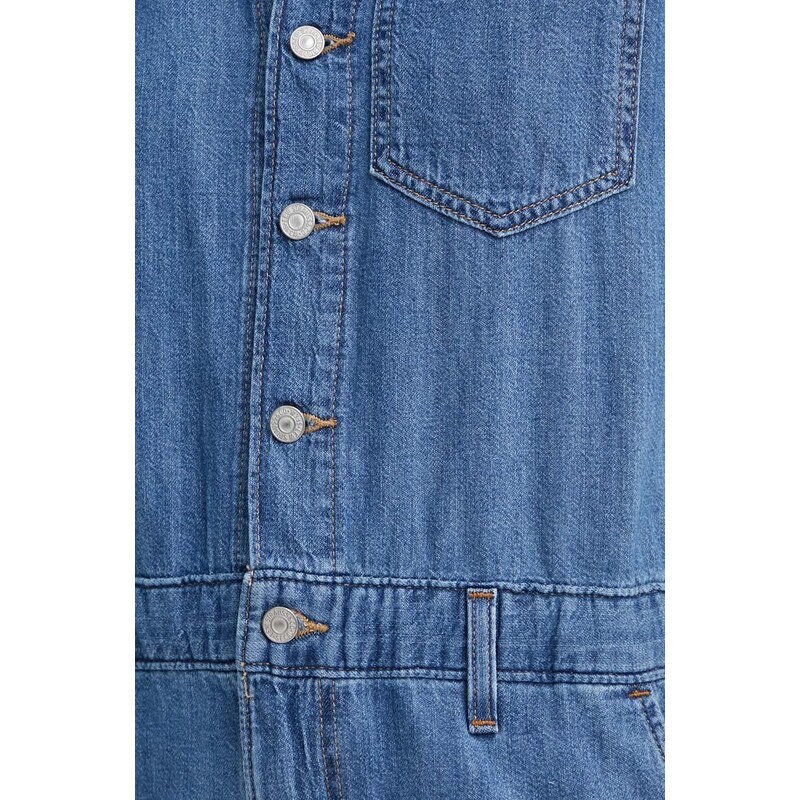 Levi's jumpsuit di jeans colore blu