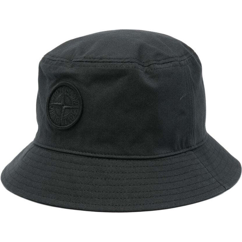 STONE ISLAND KIDS Cappello nero logo Compass rilievo