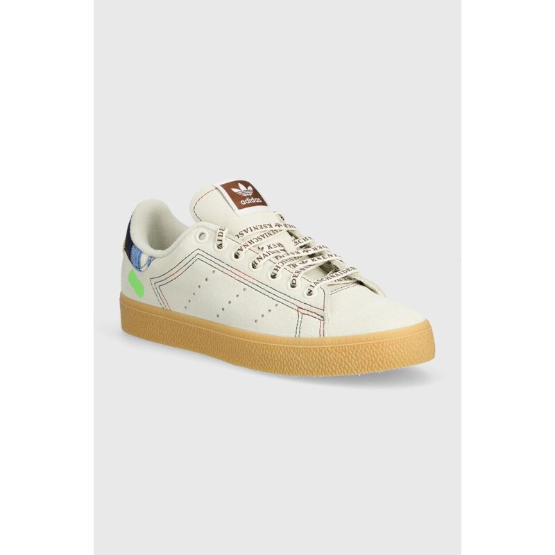 adidas Originals sneakers in camoscio Stan Smith CS x KS W colore beige IE0384