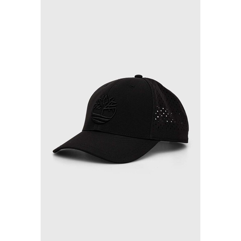 Timberland berretto da baseball colore nero con applicazione TB0A2PBV0011