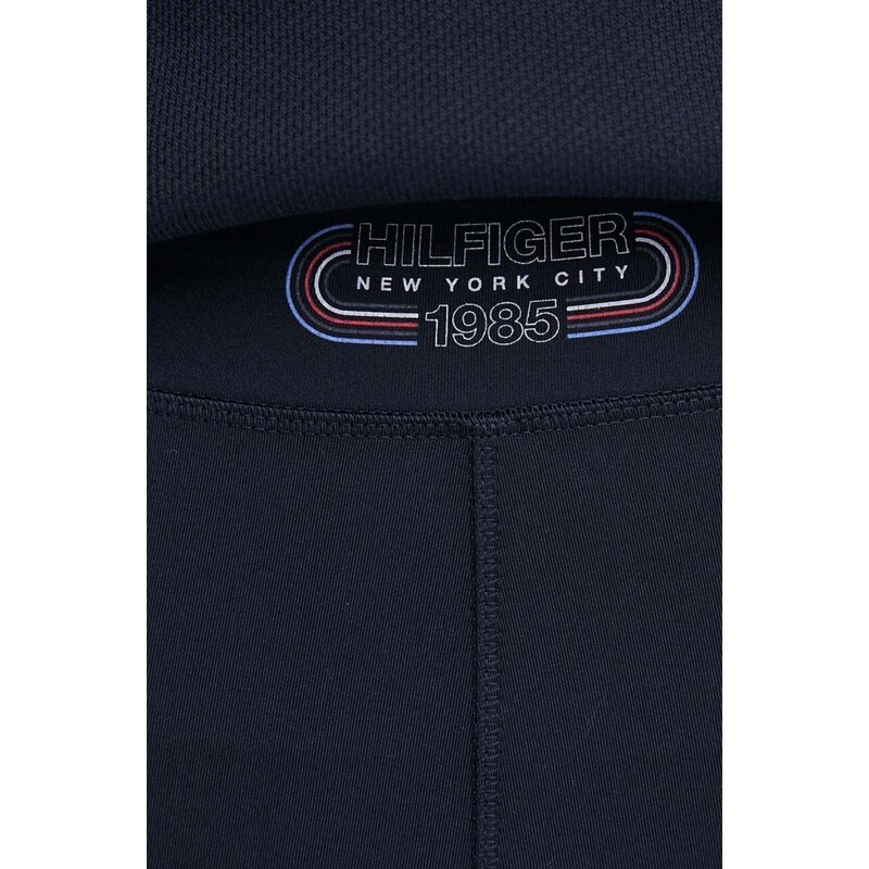 Tommy Hilfiger pantaloncini donna colore blu navy con applicazione WW0WW41493
