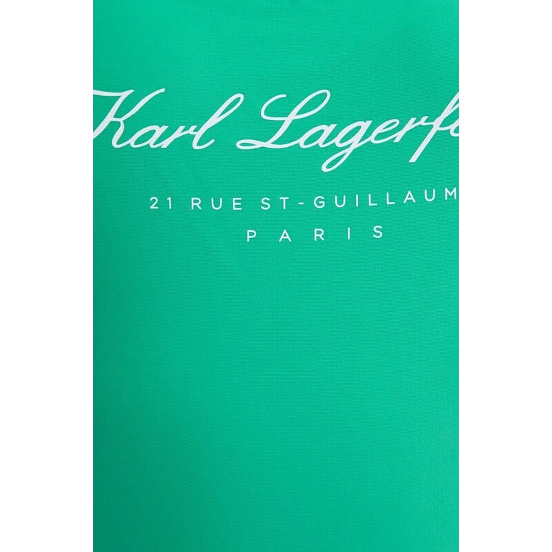 Karl Lagerfeld costume da bagno intero colore verde