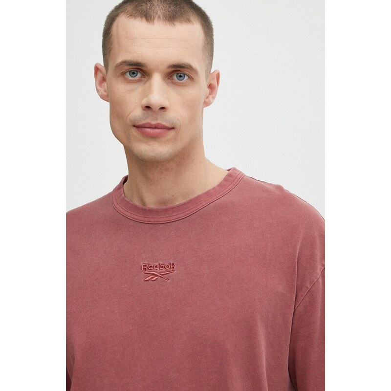 Reebok t-shirt in cotone uomo colore rosa 100076357