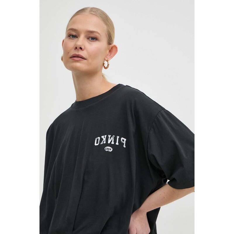 Pinko t-shirt in cotone donna colore nero 104257 A26S