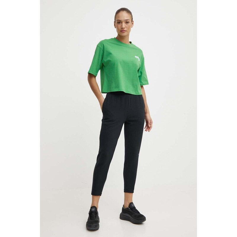 Reebok t-shirt in cotone donna colore verde 100075957