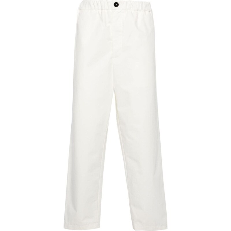 Jil Sander Pantalone in cotone bianco