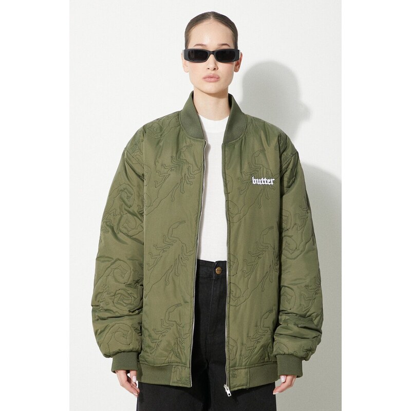 Butter Goods giacca bomber Scorpion colore verde BGQ1243402