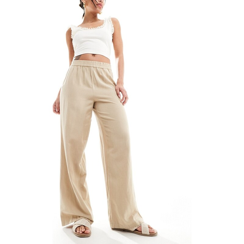 PIECES Wide leg Pantaloni 'PCTiffany' in Nero | ABOUT YOU