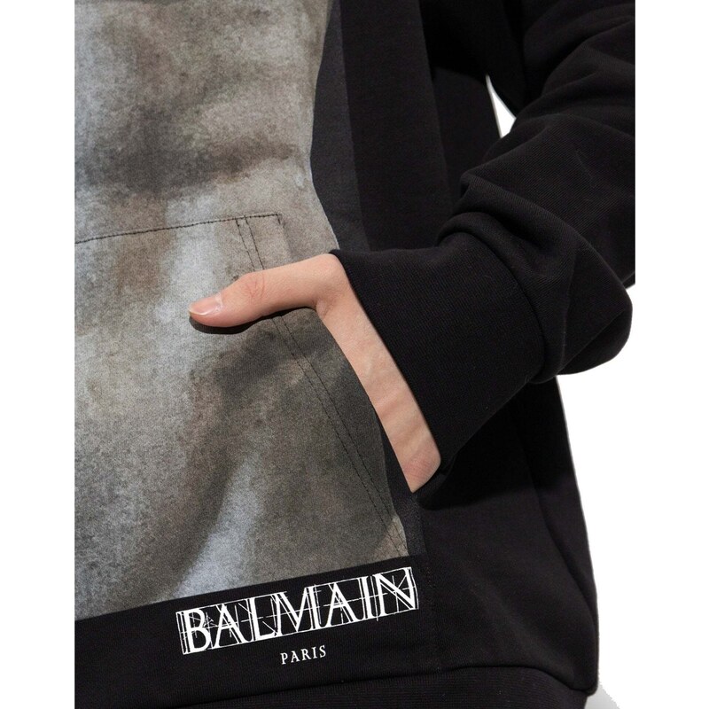 Balmain Cotton Hoodie Sweatshirt