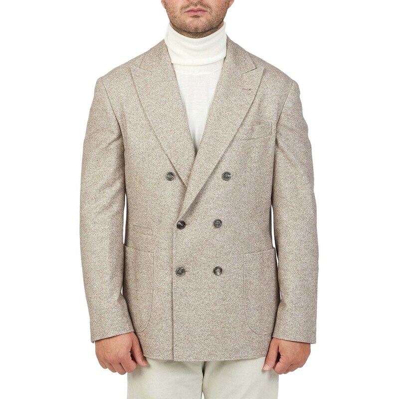 Brunello Cucinelli Double-Breasted Wool Jacket