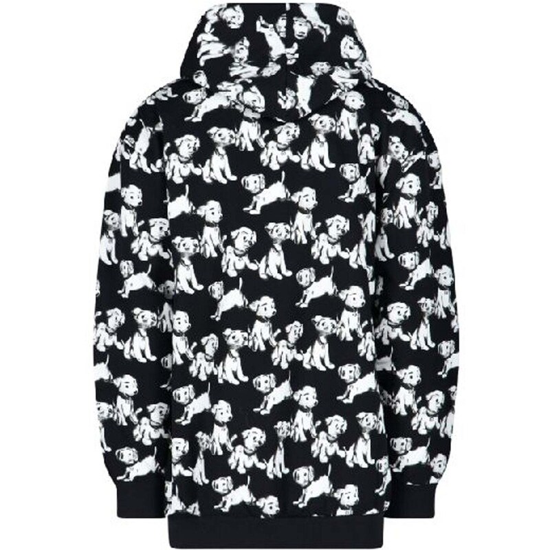 Celine Hooded Printed Dogs Sweatshirt