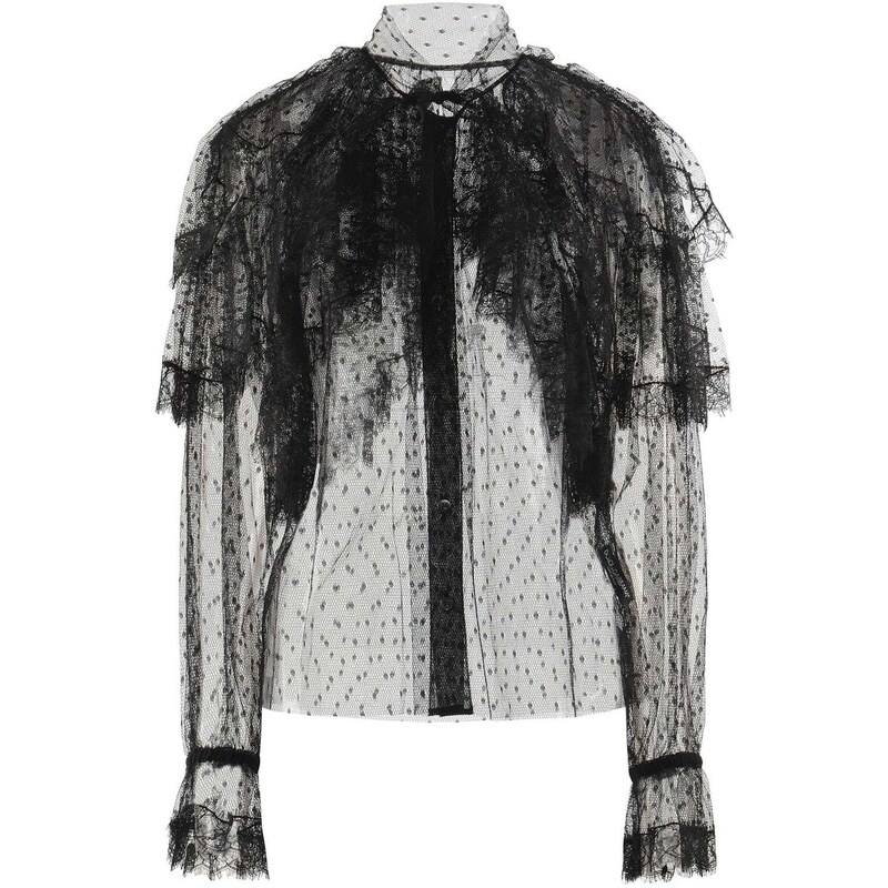 Dolce & Gabbana Lace Ruffled Shirt