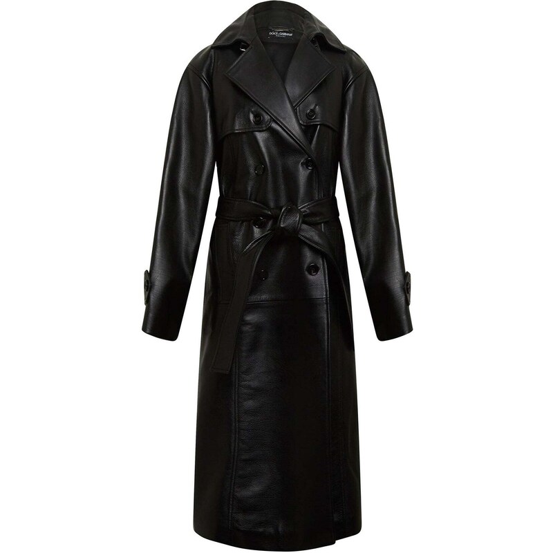 Dolce & Gabbana Leather Coat