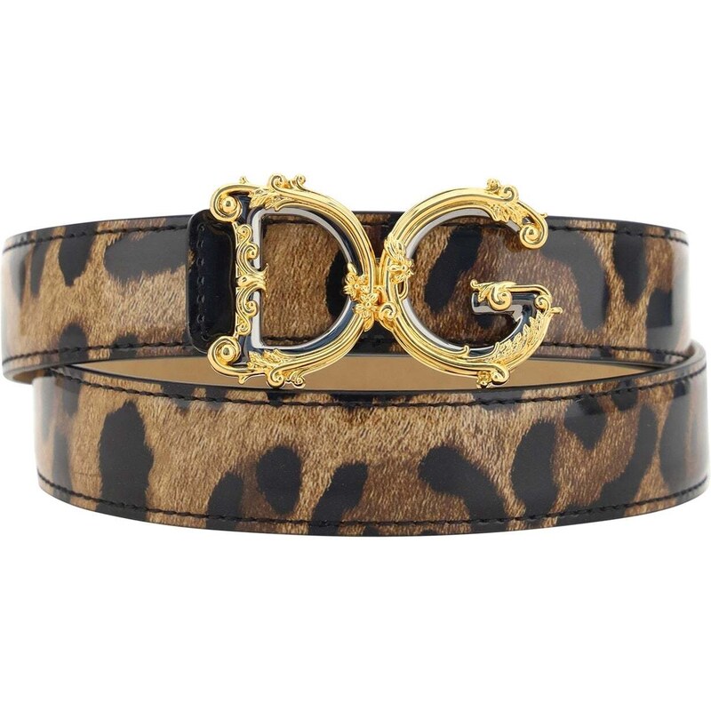 Dolce & Gabbana Leather Logo Belt