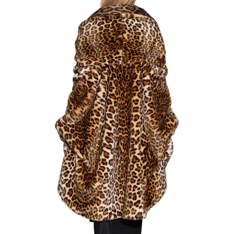 Dolce & Gabbana x Kim Leopard Faux Fur Jacket