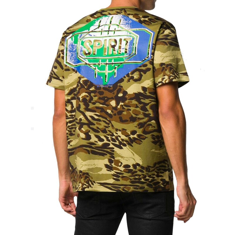 Givenchy Camouflage Print T-Shirt