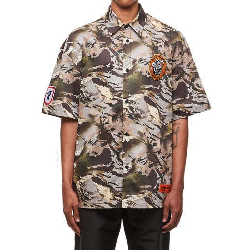 Heron Preston Camouflage Popline Shirt