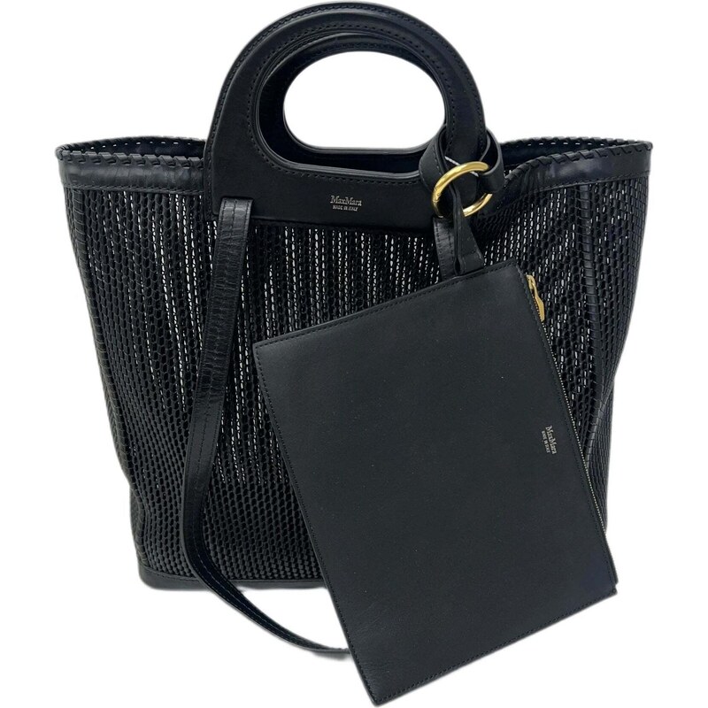 Max Mara Accessori Queen Leather Bag