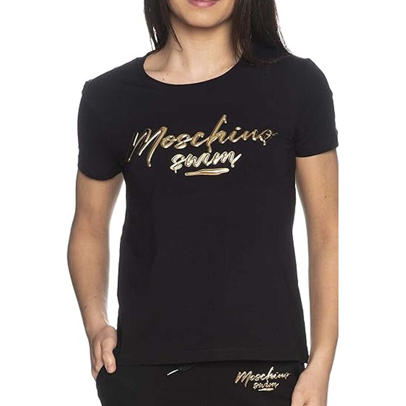 Moschino Swim Cotton Logo T-Shirt