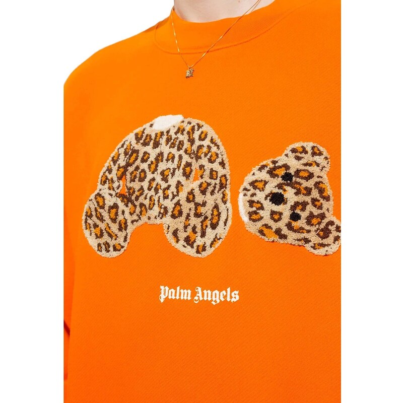 Palm Angels Cotton Logo Sweatshirt