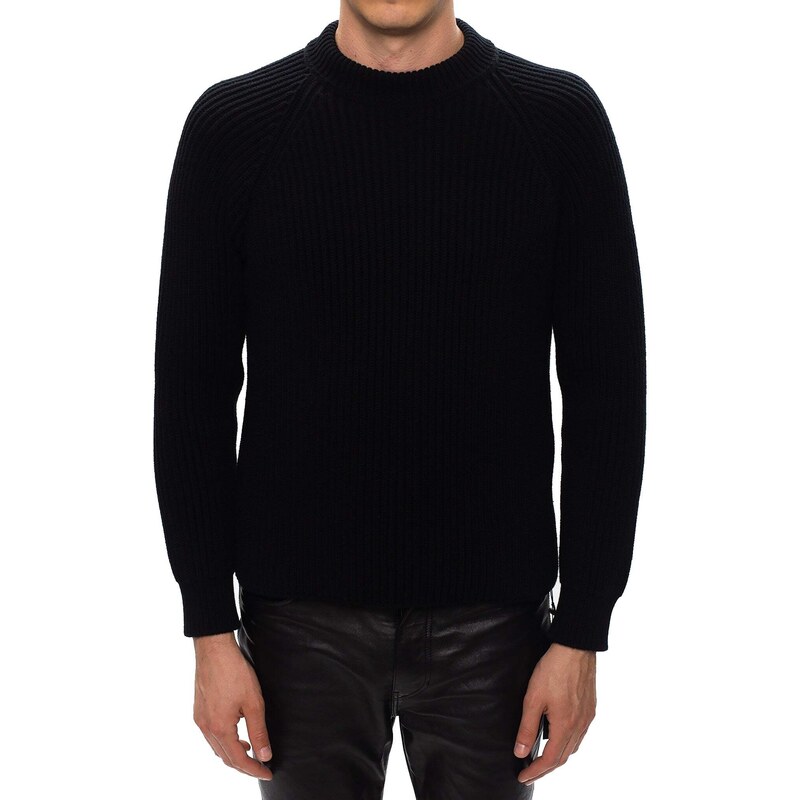 Saint Laurent Wool Rib-Knit Sweater
