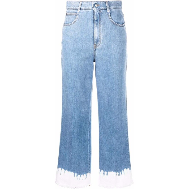 Stella Mccartney Tie-Dye Cropped Jeans