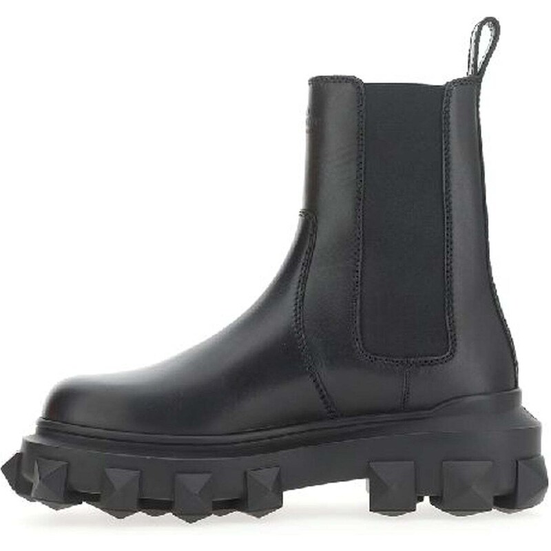 Valentino Garavani Trackstud Leather Boots