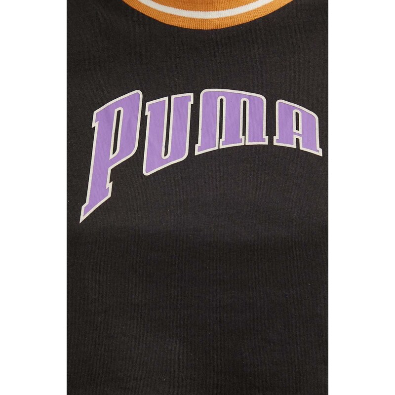 Puma top in cotone Graphic colore nero 625024
