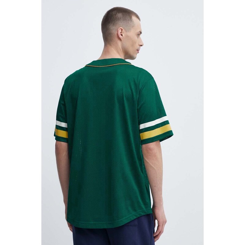 Fila t-shirt Lashio uomo colore verde con applicazione FAM0652