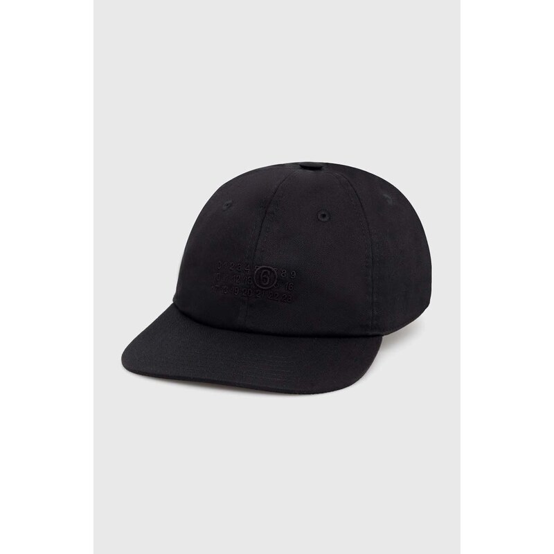 MM6 Maison Margiela berretto da baseball colore nero SH0TC0002