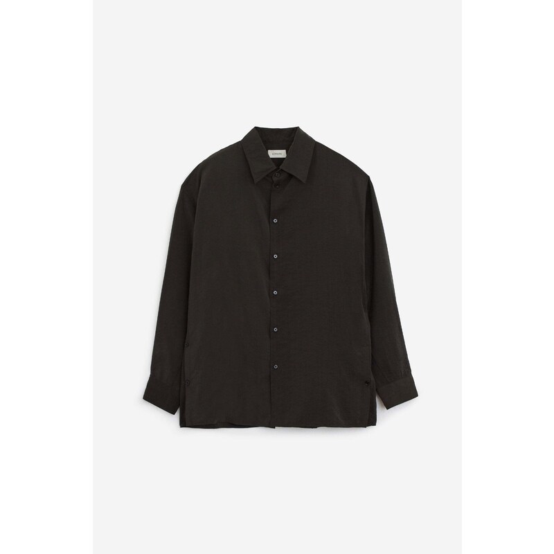 LEMAIRE Camicia TWISTED SHIRT in seta marrone