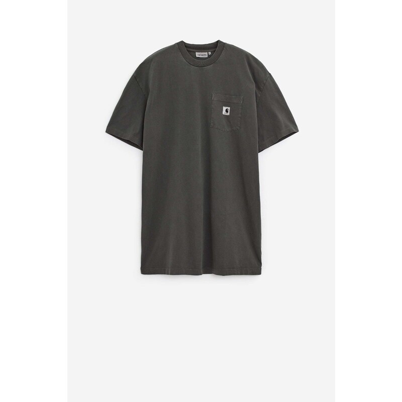 Carhartt WIP T-Shirt W SS NELSON GRAND in cotone antracite