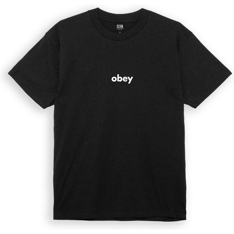 Obey Lower Case 2 T-Shirt Nera,Nero | 165263411§BL